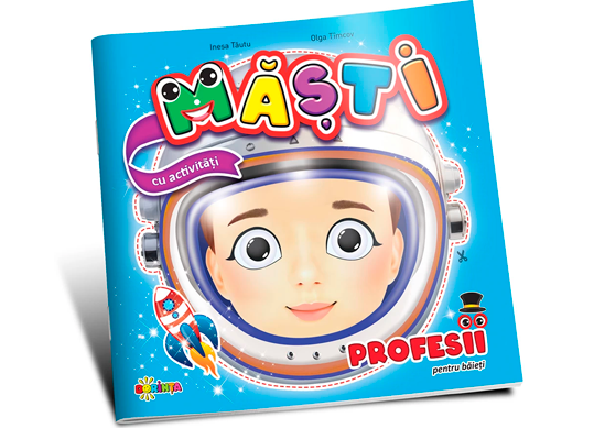 Carte Masti cu activitati. profesii pentru baieti PD0712