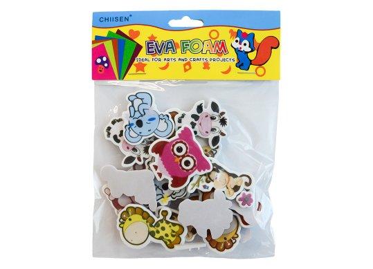 Accesorii Craft hirtie gumate adez. Girafa,vacuta,bufnita.. 219215