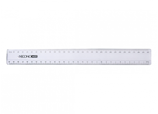 Rigla plastic 30cm LUX, Economix E81301