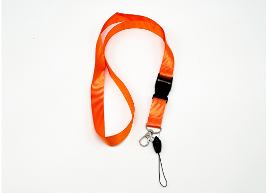 Siret pt ecuson satin cu carabina(Oranj) 2cm ML13-7O