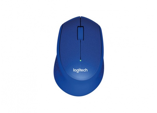 Logitech Wireless M330 Silent Plus, Optical Mouse for Notebooks, nano receiver, Blue LO 910-004910