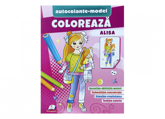 Carte coloreaza+autocol. Alisa CN666234