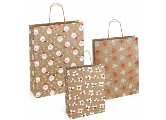 Punga hirtie 32*13*42 110gr,minere rasucite Christmas SH39811