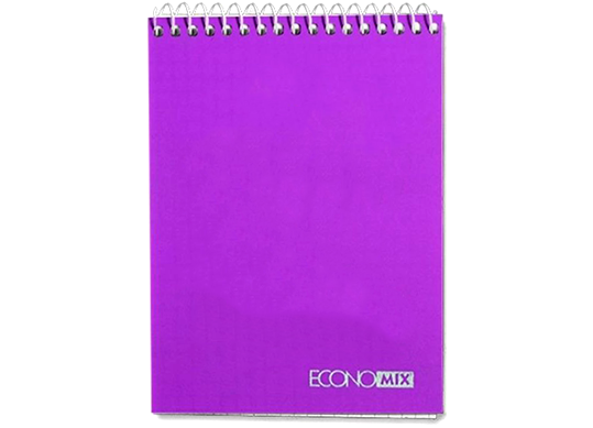 Carnet cu spira A6 80foi (spira sus) coperta plastic E20321