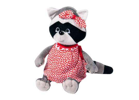 Jucarie moale Raccoon fetita h-36cm ST0116