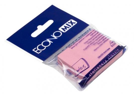 Notite autoadezive Economix 38x50mm/100foi Roz E20930-09