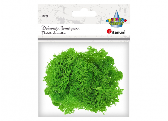 Muschi decorativi verde 20gr Titanum 612974