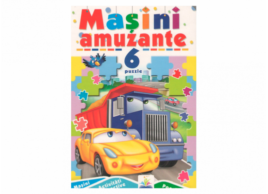 Carte masini amuzante + 6 puzzle CN669686