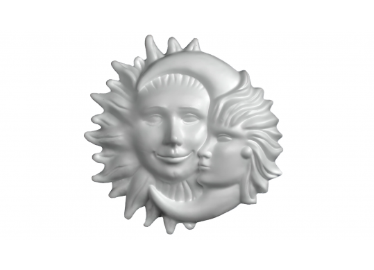 Figurina polistiren 26*26*4,3-? 26cm soare-luna (Soleluna) OSLP