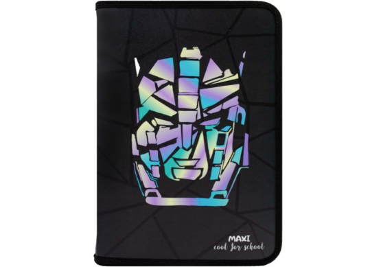 Mapa cu fermoar Maxi A4 (plastic/color) MX32071