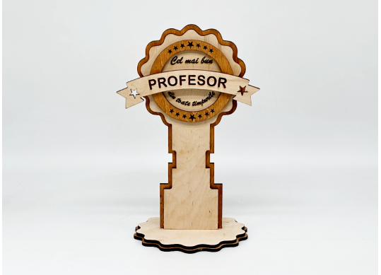 Cupa-trofeu lemn (cel mai bun profesor) 818877