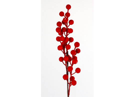 Crenguta decorativa pomusoare rosii 41cm S24-89