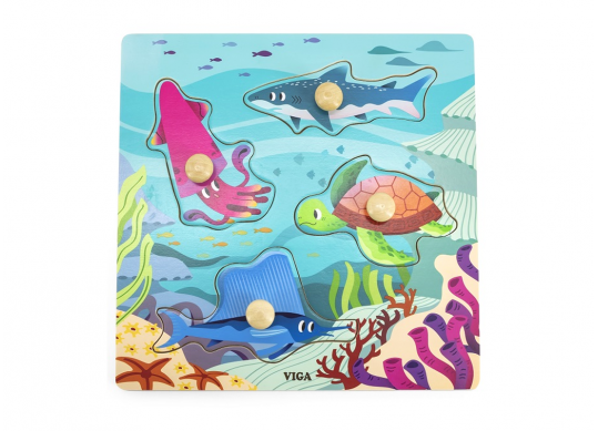 Puzzle din lemn Animale marine 44594