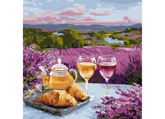 Tablou 40*40/cifre Purple Hills KHO6484