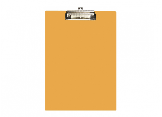 Clipboard simplu A4 oranj (Plastic) E30156-86