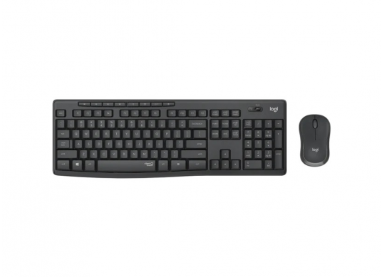 Tastatura si mouse Wireless Logitech MK295 Silent, Graphite LO 920-009800