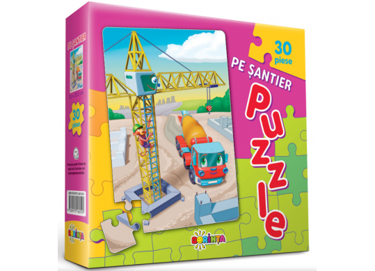 Puzzle 30 buc Pe santier,new PD0599