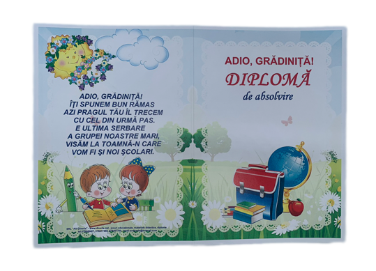 Diploma Adio Gradinita (A5) Set 10b DAG-3.1/4.1/5.1