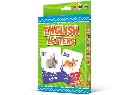 Carte English letters (27 cartonase) PD0873