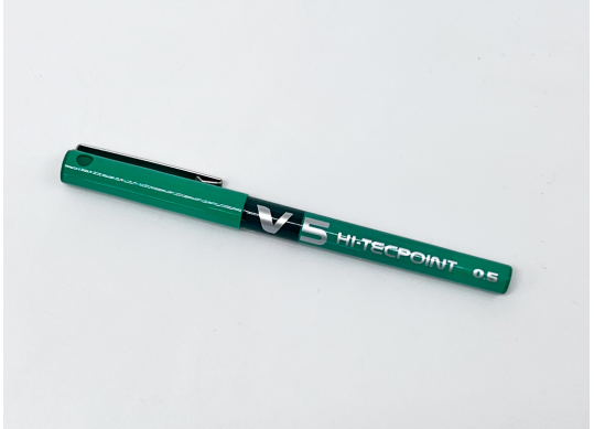 Roller Pilot V5 Hi-Tecpoint, 0.5 mm, Verde PBX-V5G