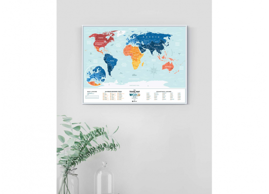 Harta Scratch-World Map Travel Map Holiday Lagoon 60x80 130524