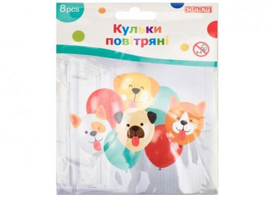 Baloane set 8buc Maxi Happy Dogs color MX630216