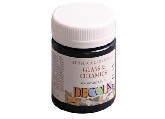 Acril sticla&ceramica Decola 50ml Negru 4028810