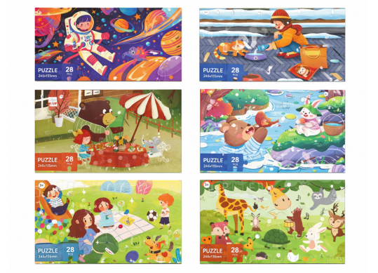 Puzzle 28 buc 24.5x13.5cm ML4-12 (1buc) NO826