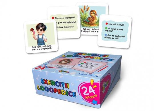 24 jetoane. Exercitii Logopedice PD3386
