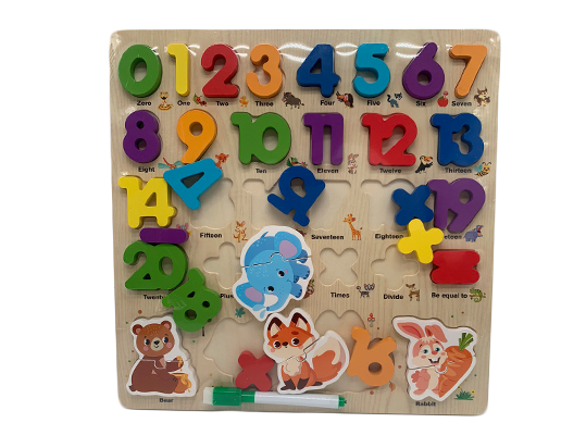 Puzzle lemn litere+animale 2371554