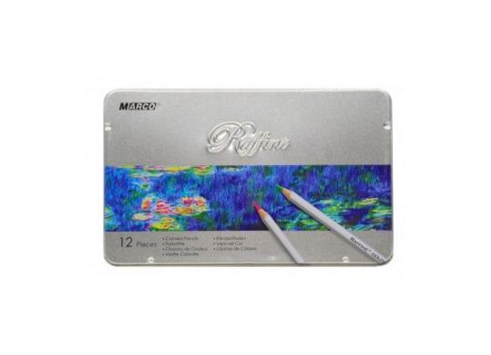 Creioane color Marco 12cul Rafine (cutie metal) M7100-12TN