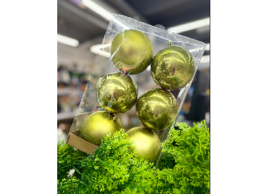 Jucarii pentru Brad (10cm-6buc)NV3076 NV3076