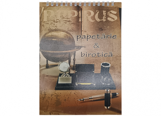 Carnet A5 40file Papirus (spira sus) BX540Papirus