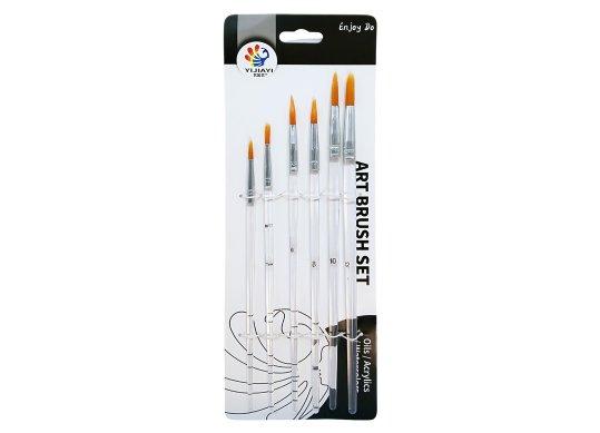 Pensule set 6 buc rotund ML2-18/34-12 coada transparenta 212353