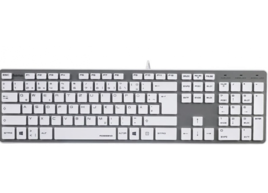 Keyboard Wired Hama Rossano, Rus R1050453