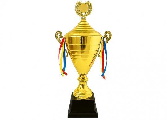 Cupa cu capac+medalie(ML26-29)(suport negru) 56cm 232474