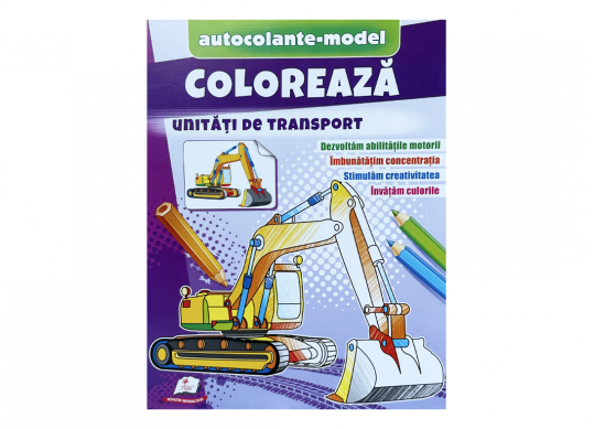 Carte coloreaza+autocol. Unitati de transport CN666142