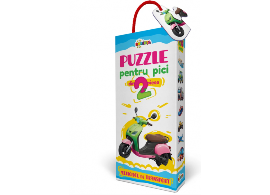 Puzzle 2 piese.Mijloace de transport PD3287