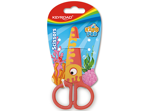 Foarfece copii 12.5cm Keyroad Kids Pro (plastic) rosu KR971405