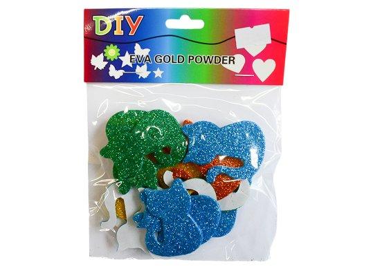 Accesorii Craft hirtie gumate Glitter/adezive Pisicute 218805