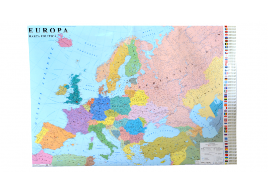 Harta politica Europa 1:3200000 1.0x1.4 m. GHC2P14