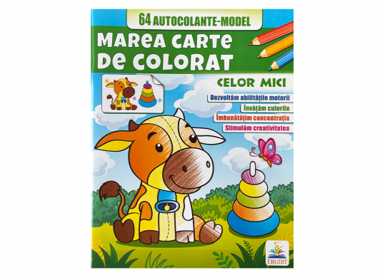 Carte (Mare de colorat ) Celor mici(+autocol) CN666593