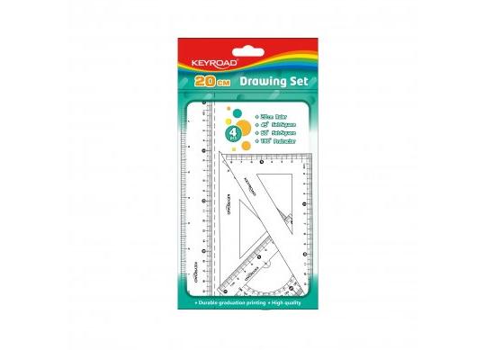 Rigle Set Keyroad (rigla 20cm/1echer/raportor) KR972850