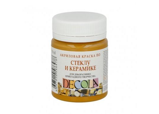 Acril sticla&ceramica Decola 50ml Ocru 4028206