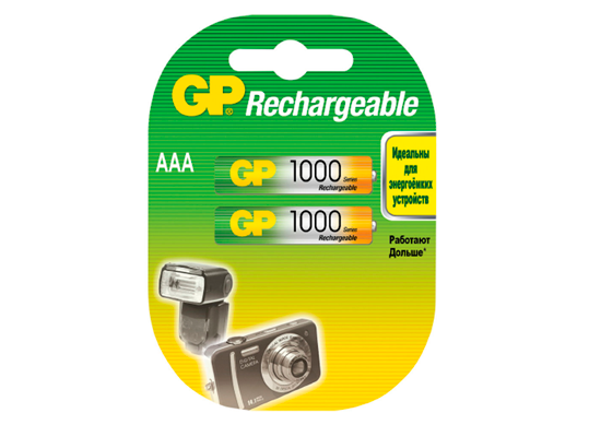 Acumulator GP 1000mAh/AAA (2buc/blister) 100AAAHCER21-B2