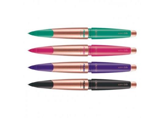 Creion mecanic Milan 0.5mm cu radiera CAPSULE Slim 185032920