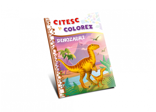 Carte Citesc si colorez Dinozauri (nou) PD0118