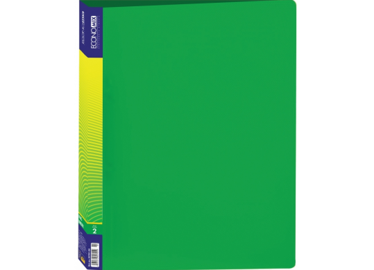Mapa plastic cu 2 inele Economix (verde) E30701-04