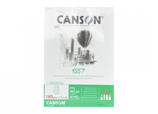 Hirtie bloc Canson 1557 JA 50foi A3 Dess 180gr C204127415