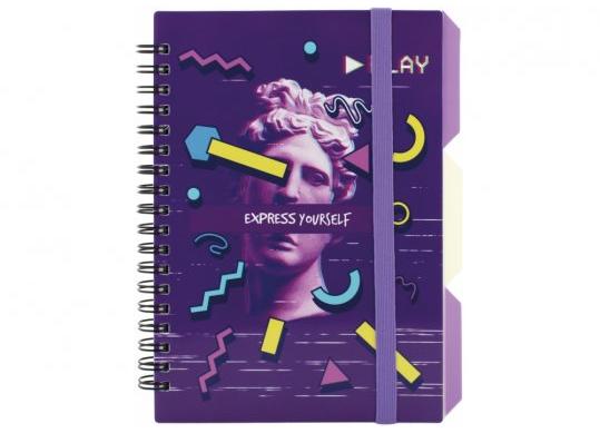 Carnet cu spira B6(122x177) 100foi (4/1)ExpressViolet O20358-16